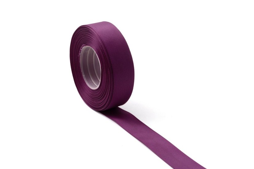 Rypsová stuha 2,5 cm - Barva: Tmavě růžová