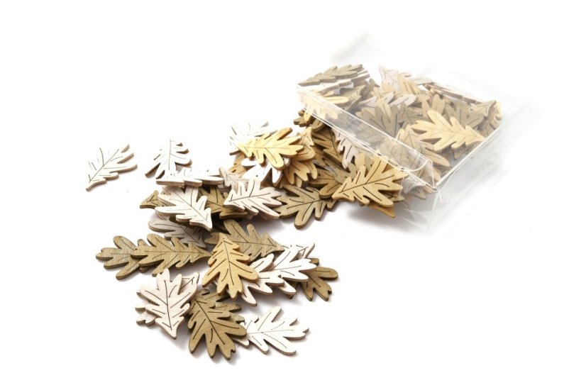 Dřevěné lístečky 4 cm