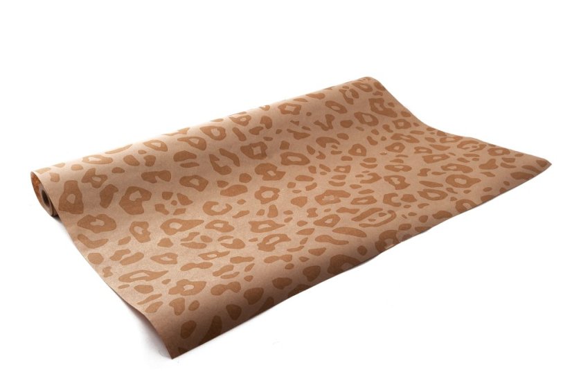 Kraft papír s potiskem 60 cm - Barva: Černá