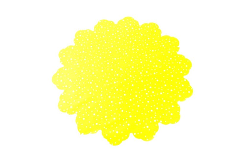 Celofánová manžeta Puntík 50 cm - Barva: Bílá