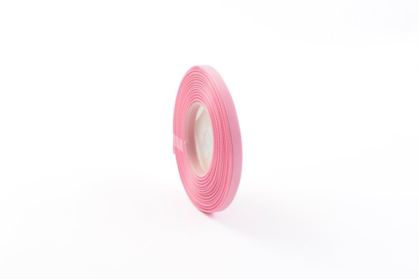 Rypsová stuha 0,65 cm - Barva: Korálová