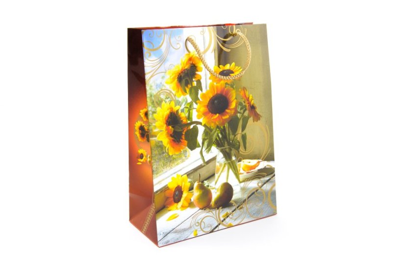 Dárková taška Slunečnice 22,5 x 31,5 x 10,8 cm