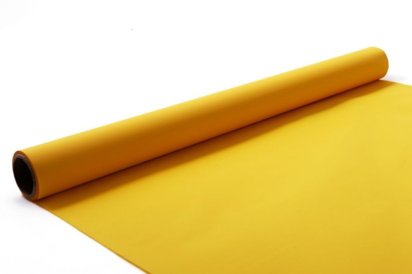 Floristická saténová fólie 50 cm - Barva: Žlutá