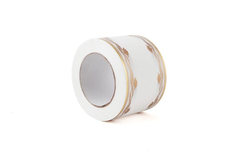 Smuteční stuha Vlnka 8 cm - Barva: Bílá