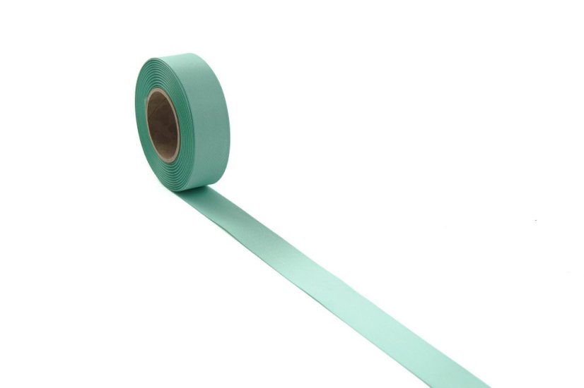 Atlasová stuha, matná 24 mm - Barva: Olivová