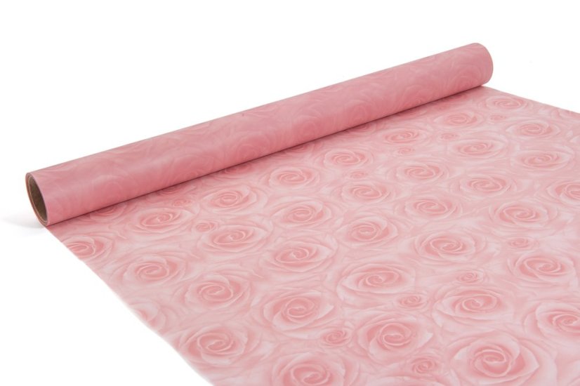 Mléčná fólie s růžemi 50 cm