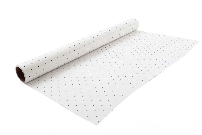 Fólie s černými puntíky 50 cm - Barva: Olivová