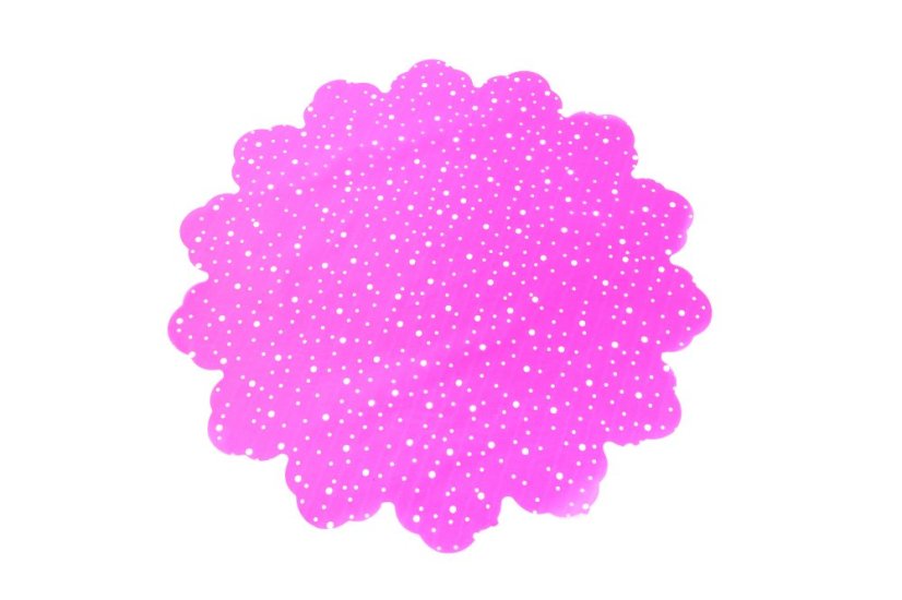 Celofánová manžeta Puntík 50 cm - Barva: Bílá