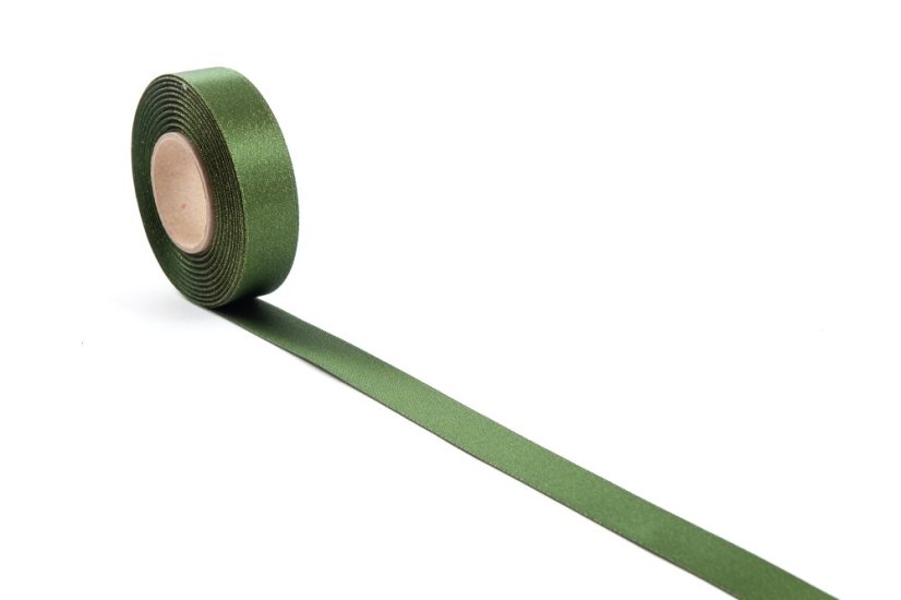 Atlasová stuha s leskem 24 mm - Barva: Stříbrná