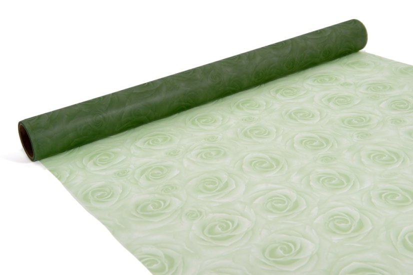 Mléčná fólie s růžemi 50 cm