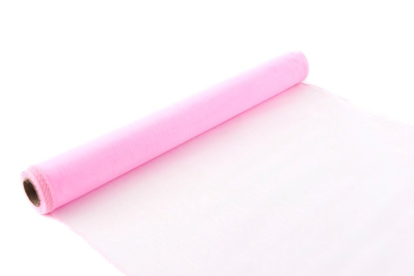 Organza 40 cm - 9 m - Barva: Bílá