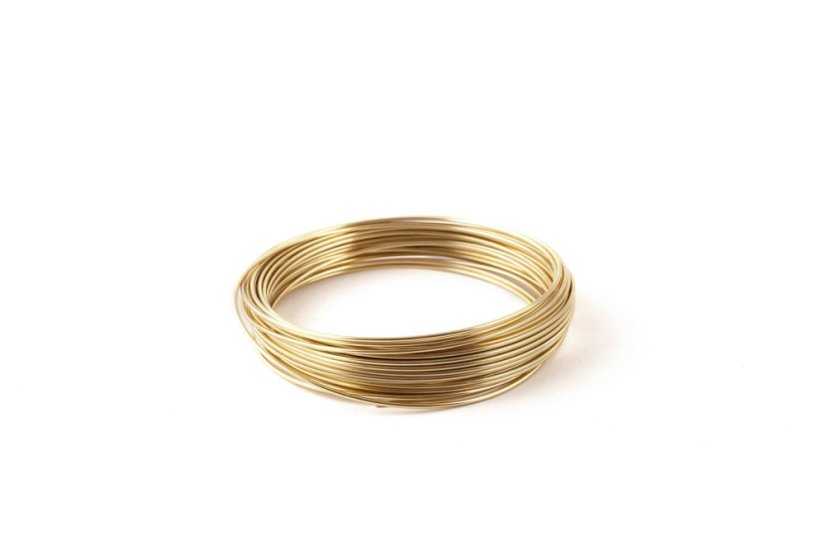 ALU drát - ring 2 mm - Barva: Zlatá