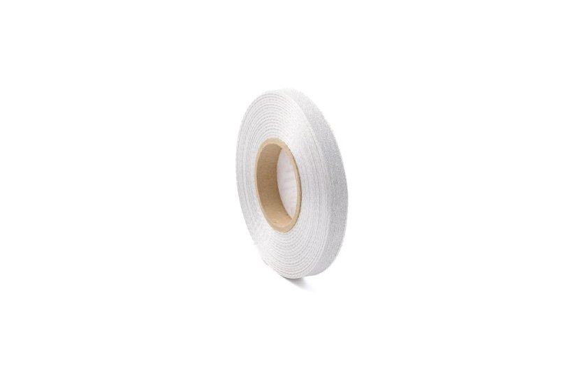 Plátnová stuha s metalplastem a efektní nití 10 mm - Barva: Khaki