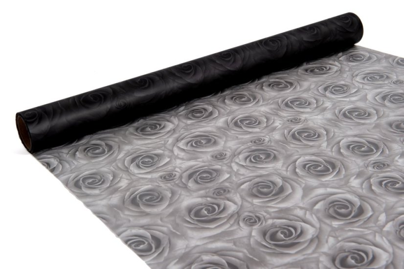 Mléčná fólie s růžemi 50 cm