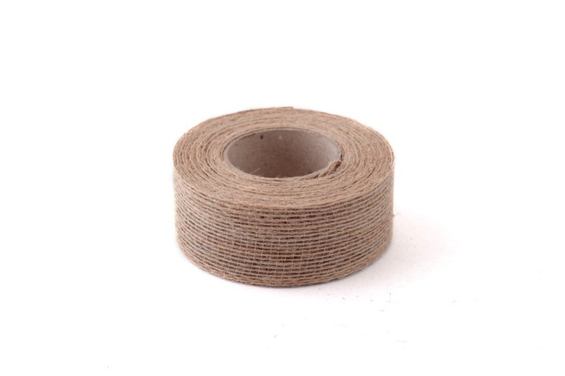 Jutová stuha 40 mm - Barva: Lila