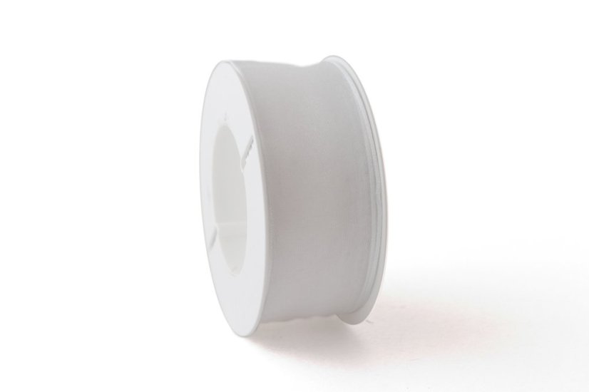 Organzová stuha s drátkem 40 mm - Barva: Zelená