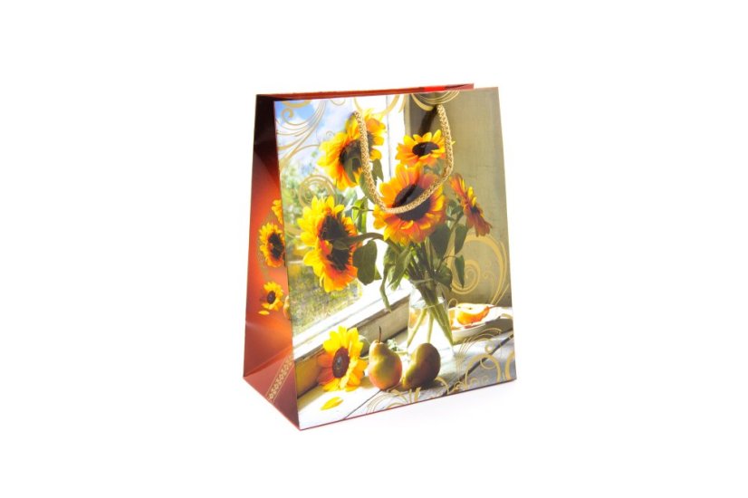 Dárková taška Slunečnice 20 x 24 x 11 cm