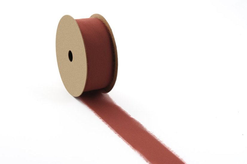 Hedvábná stuha s třásněmi 4 cm