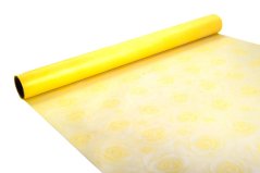 Mléčná fólie s růžemi 50 cm