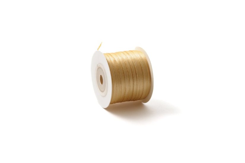 Saténová stuha 3 mm - Barva: Khaki