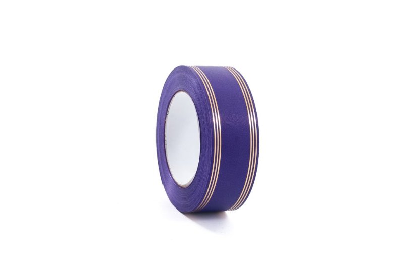 Stuha 4 cm, zlatý proužek
