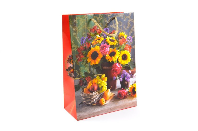 Dárková taška Slunečnice 22,5 x 31,5 x 10,8 cm