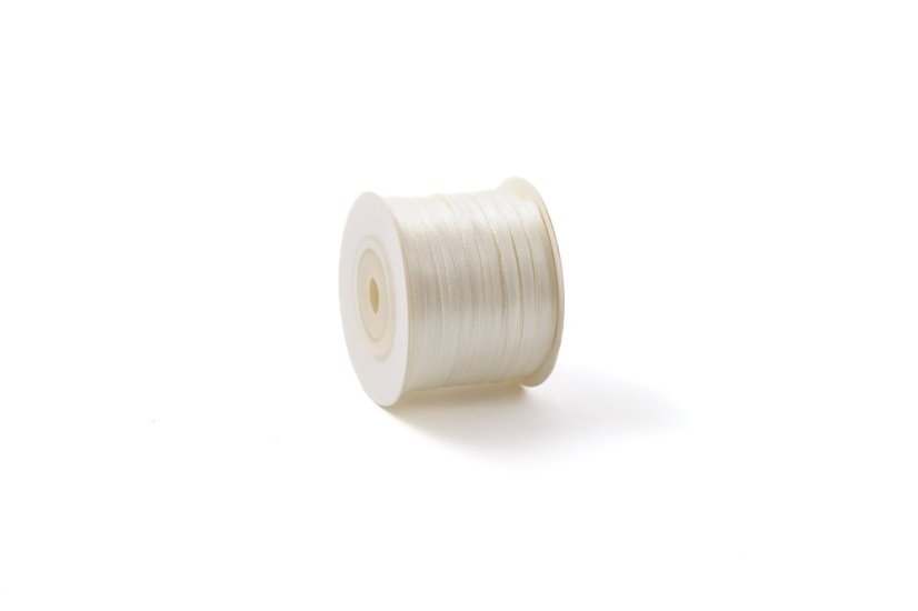 Saténová stuha 3 mm - Barva: Khaki