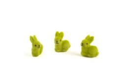 Flokovaní zajíčci 5 x 4 cm