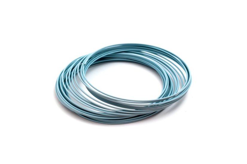 ALU drát - ring 2 mm PASTEL - Barva: Blankytně modrá