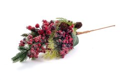 Umělá větvička s šípky a šiškami 60 cm