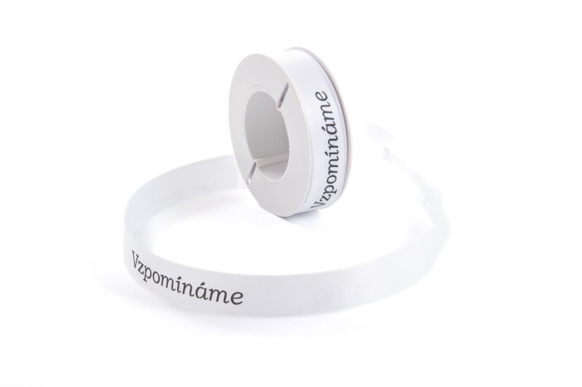 Saténová stuha VZPOMÍNÁME  25 mm