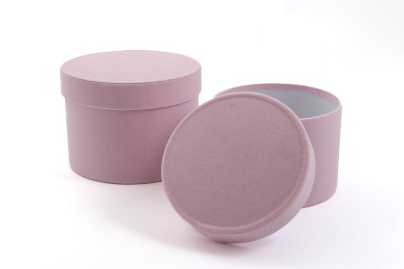 Semišový flower box 2 ks