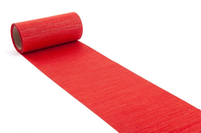 Dekorační látka s leskem 12 cm