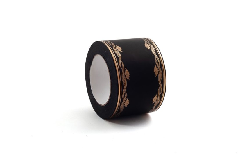 Smuteční stuha Vlnka 8 cm - Barva: Bílá