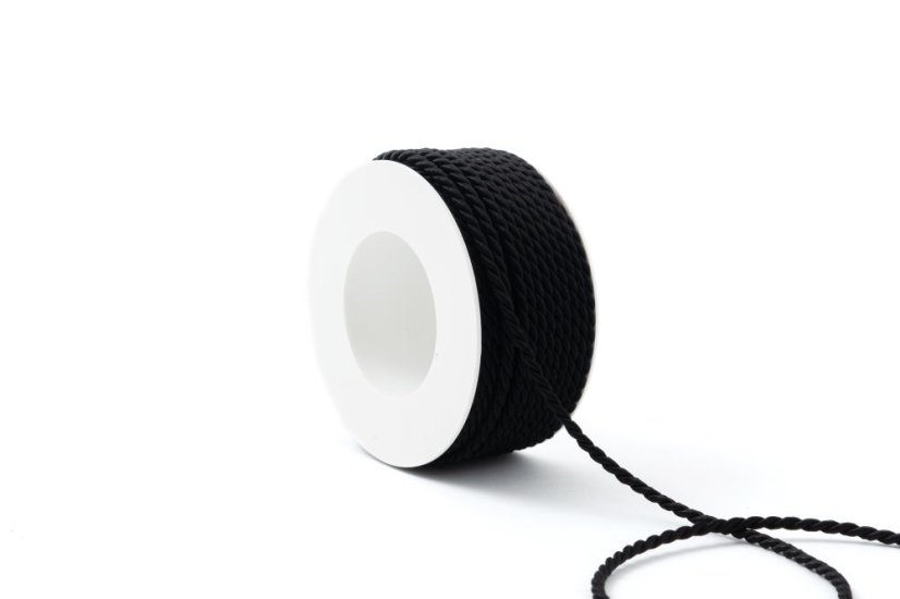Šňůra Twisted 4 mm - Barva: Fialová