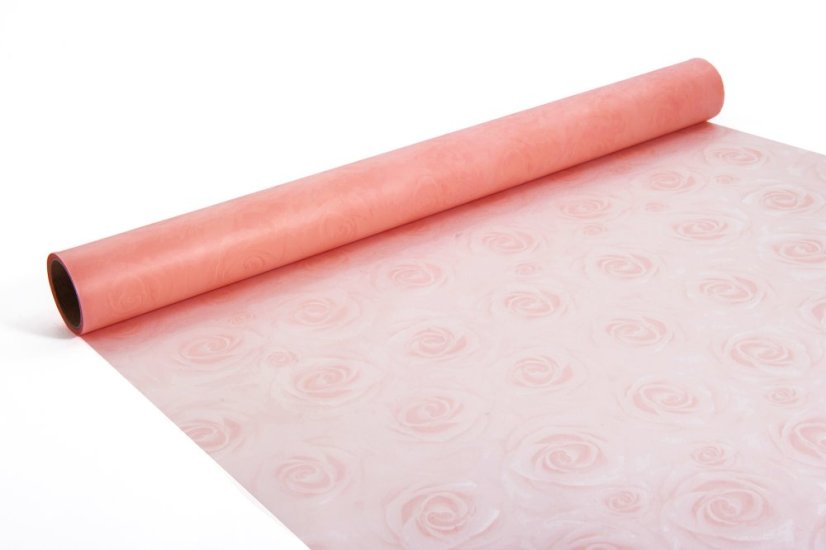 Mléčná fólie s růžemi 50 cm