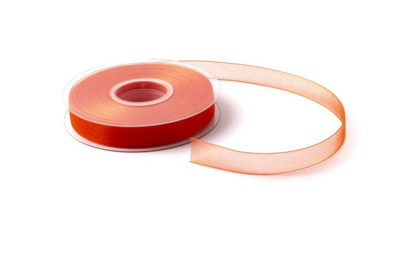 Organzová stuha 15 mm - Barva: Světle zelená
