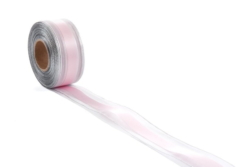 Monofilová stuha se saténovým středem 40 mm