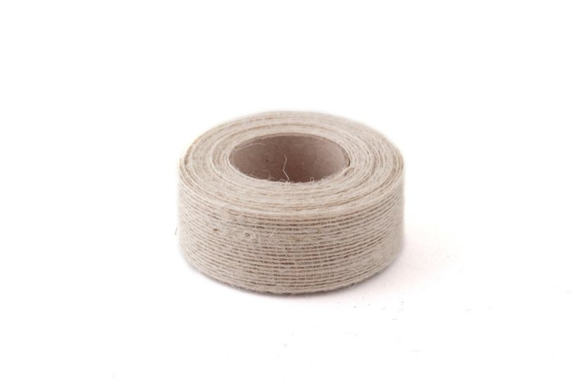 Jutová stuha 40 mm - Barva: Lila