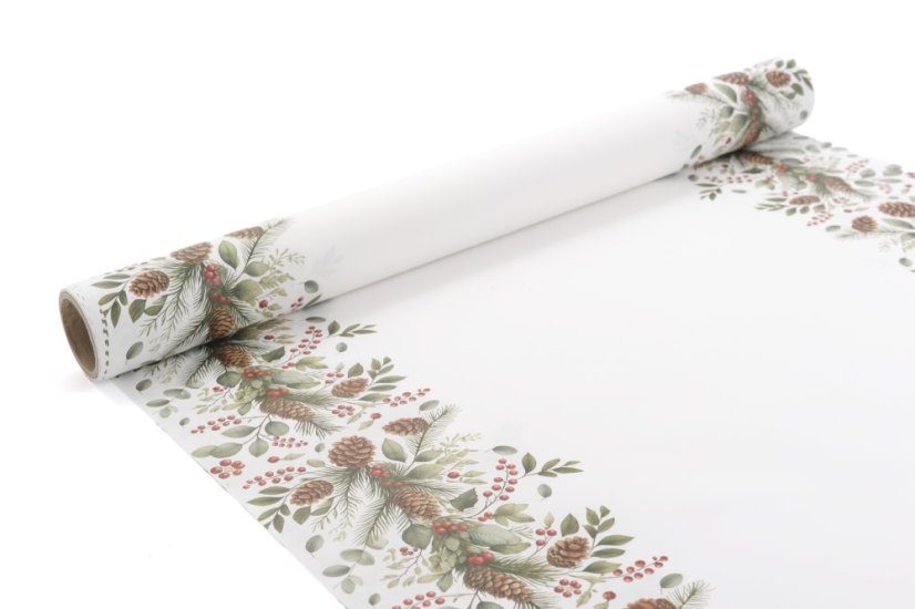 Fólie s vánončním potiskem 50 cm - Barva: Stříbrná