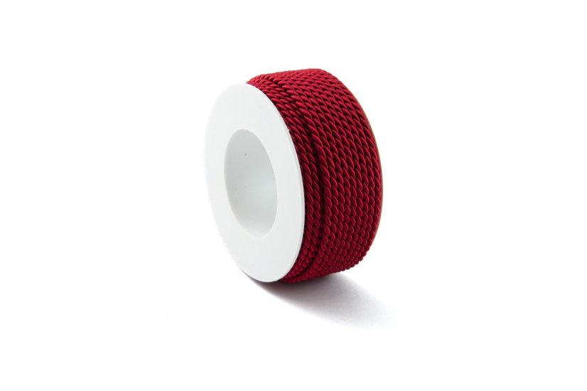 Šňůra Twisted 4 mm - Barva: Fialová