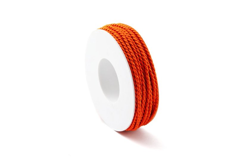 Šňůra Twisted 4 mm - Barva: Fialová