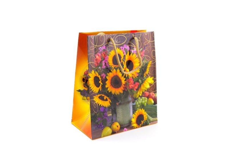 Dárková taška Slunečnice 20 x 24 x 11 cm