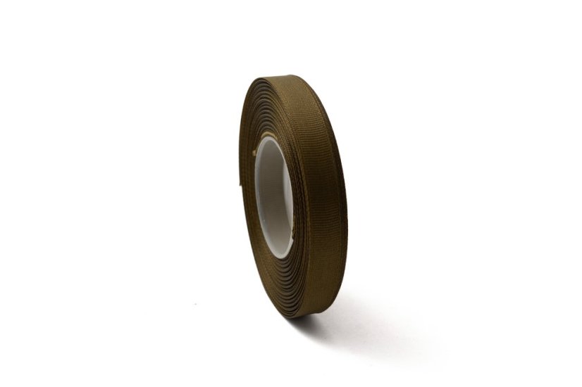Rypsová stuha 1,2 cm - Barva: Hnědá
