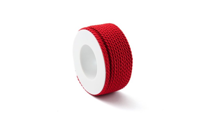 Šňůra Twisted 4 mm - Barva: Fialová