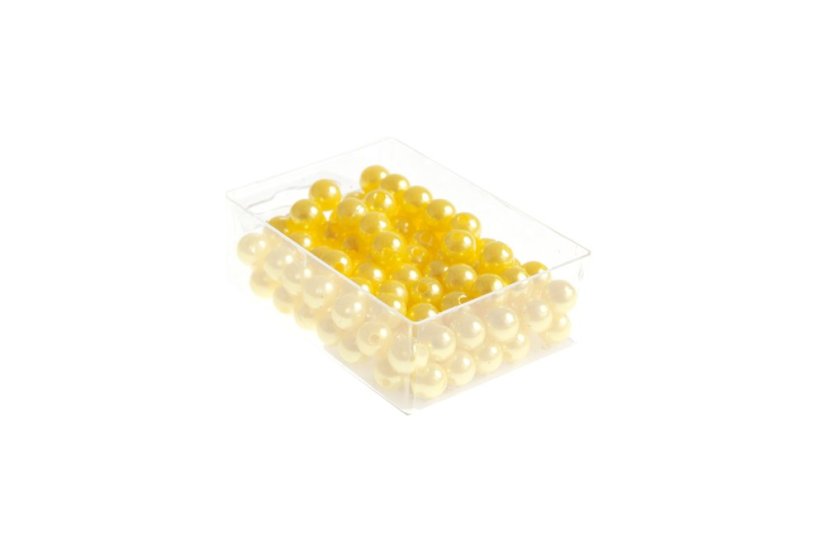 Dekorační perly 10 mm - Barva: Oranžová