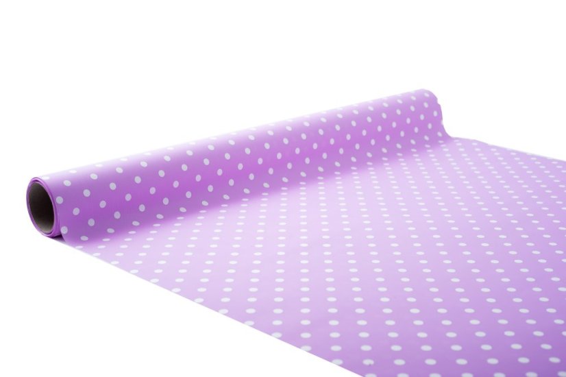 Fólie s bílým puntíkem 50 cm - Barva: Krémová