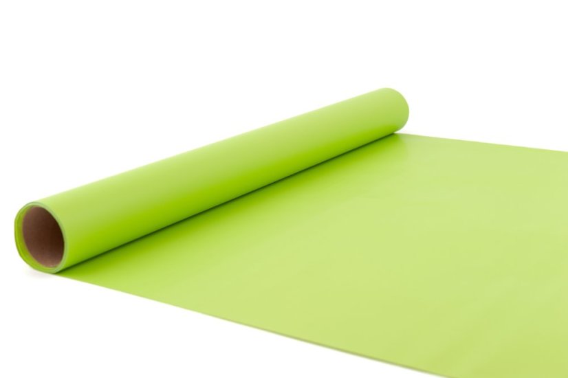Floristická saténová fólie 50 cm - Barva: Limetková