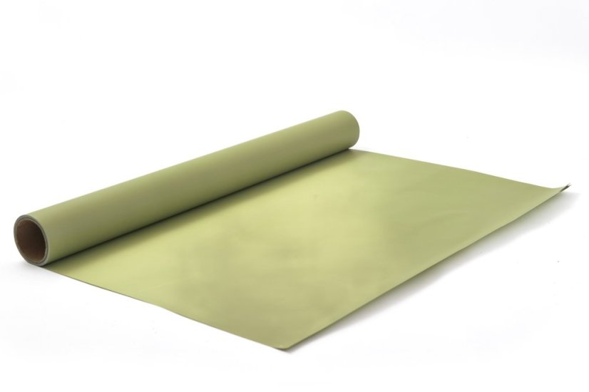 Floristická saténová fólie 50 cm - Barva: Limetková