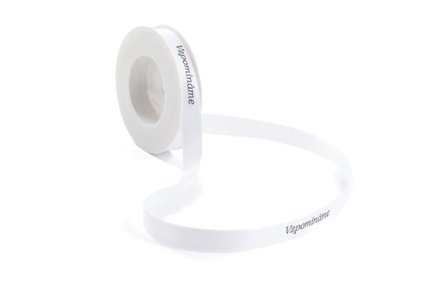 Saténová stuha VZPOMÍNÁME 15 mm